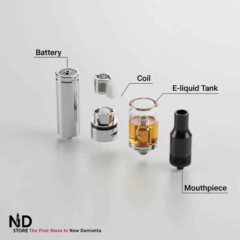 electronic vape components ND Store Components of an electronic vape - ND Store, Vape Store in Damietta