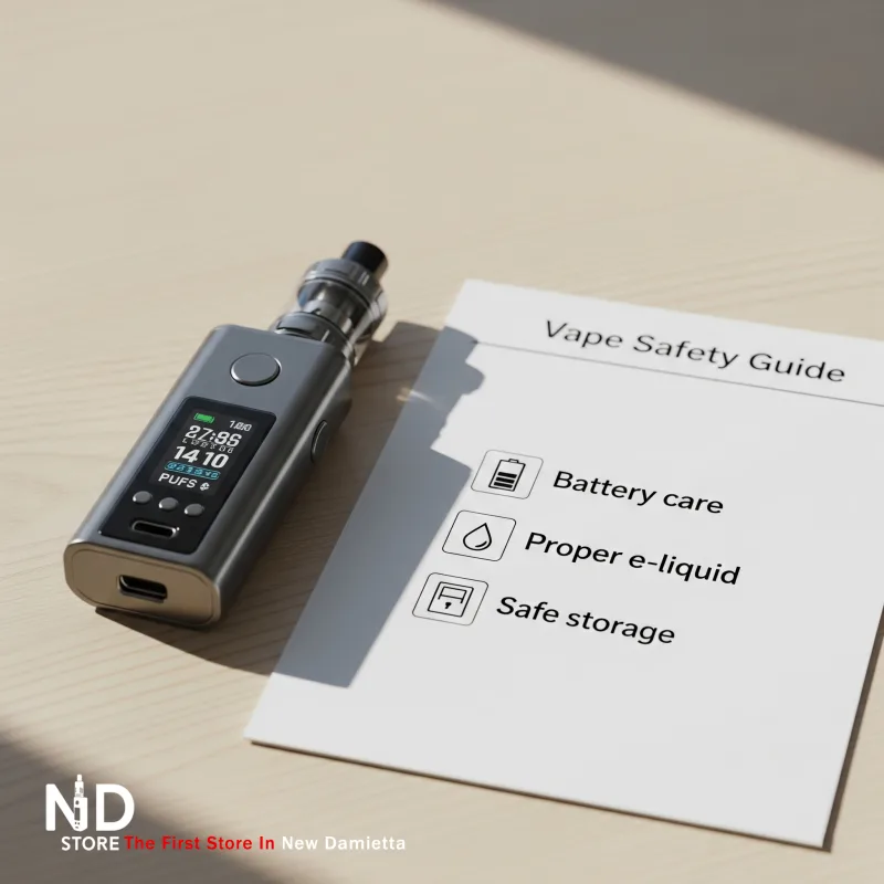 electronic vape safety tips ND Store Safety tips for using an electronic vape - ND Store, Vape Store in Damietta