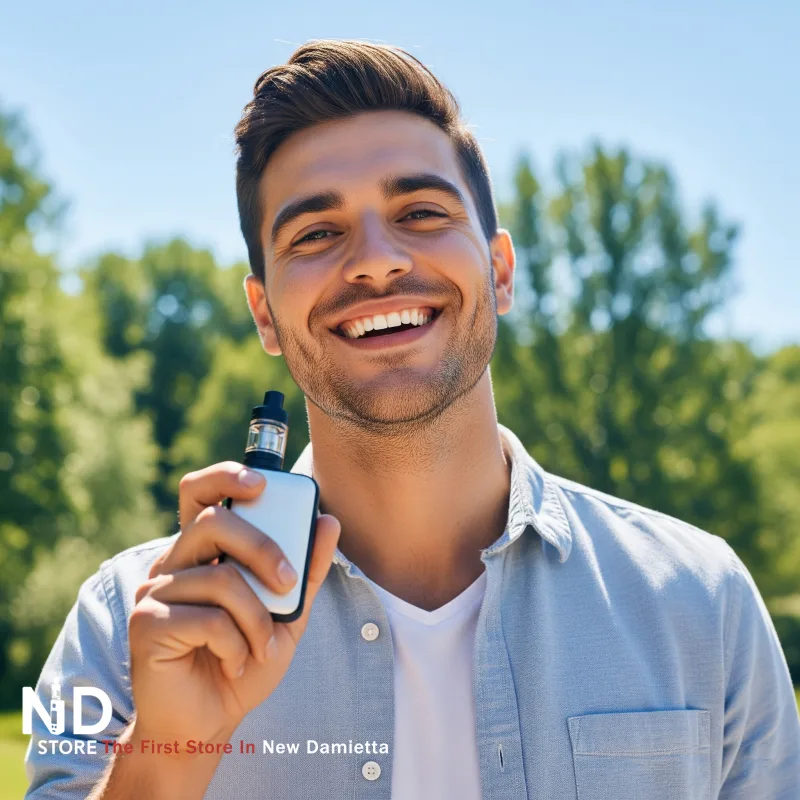 Happy person after quitting smoking by using vape ND Store Happy After Quitting Smoking with Vaping - ND Store, Vape Store in Damietta