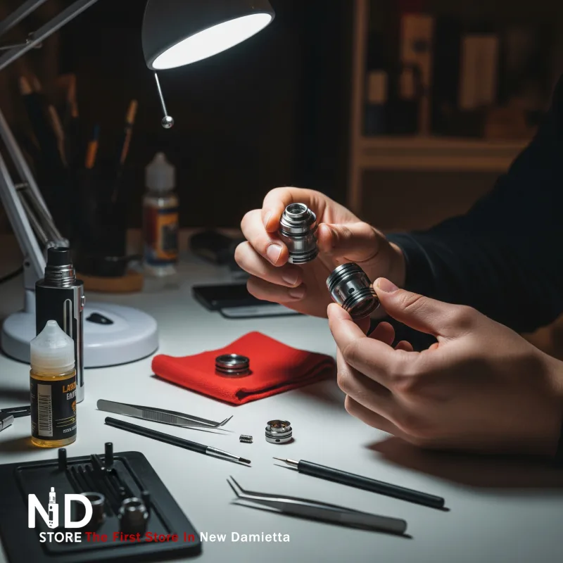 cleaning vape tank and coil ND Store Cleaning a vape tank and replacing coil for better performance - ND Store
