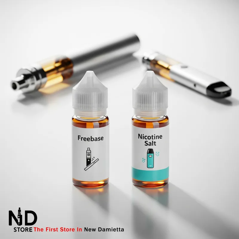 freebase vs nicotine salt ND Store الفرق بين Freebase و Nicotine Salt في الفيب - ND Store - أفضل فيب ستور في دمياط