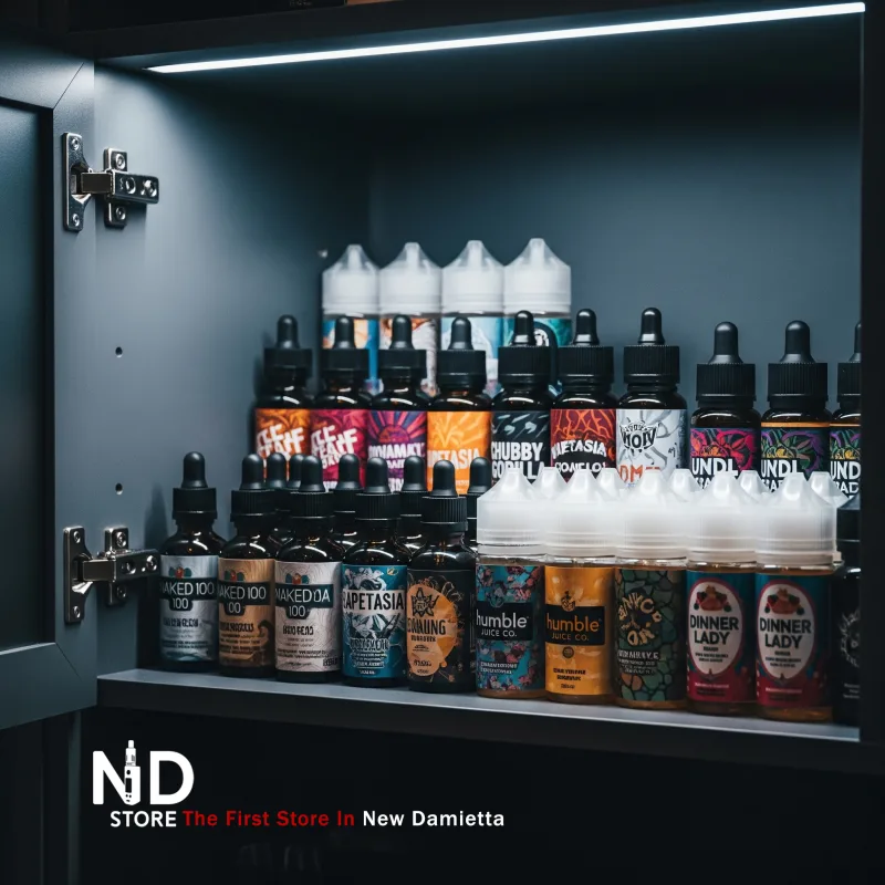 safe storage e-liquids ND Store Safe storage of e-liquids in a cool dark cabinet - ND Store
