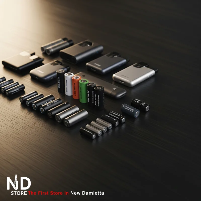 سلامة بطاريات الفيب" / "vape battery safety Egypt" / "بطارية 18650 فيب - ND Store - أفضل فيب ستور في دمياط