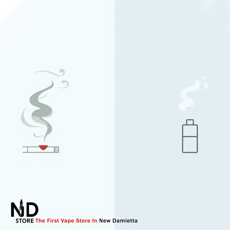 secondhand smoke vs vape مقارنة بين التدخين السلبي وتأثير الفيب السلبي - ND Store - أفضل فيب ستور في دمياط