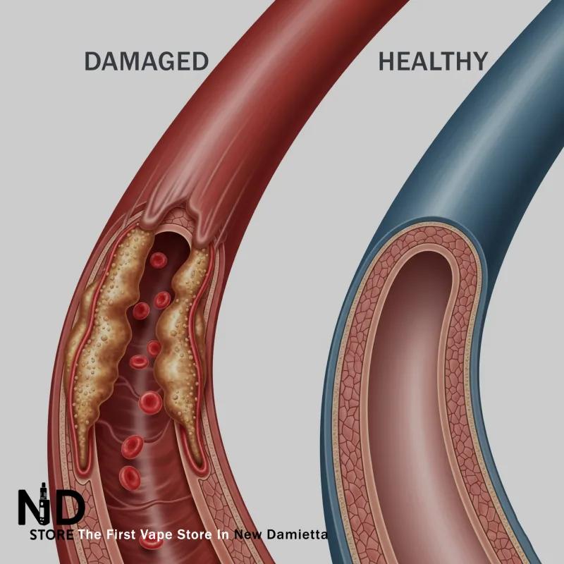 vape blood vessels تأثير الفيب على الأوعية الدموية - ND Store - أفضل فيب ستور في دمياط